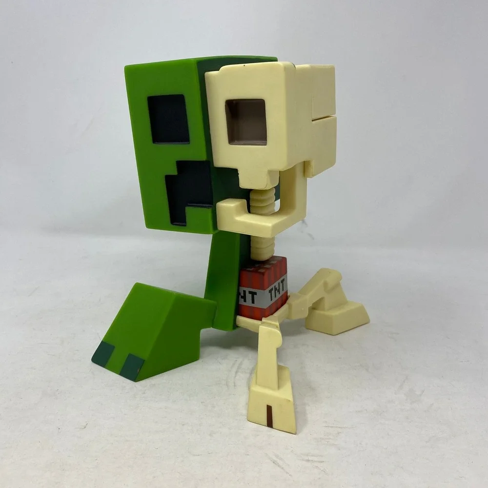 Minecraft Creeper Anatomy Action Figure Mattel Mojang‎ 2017 TNT Inside Green